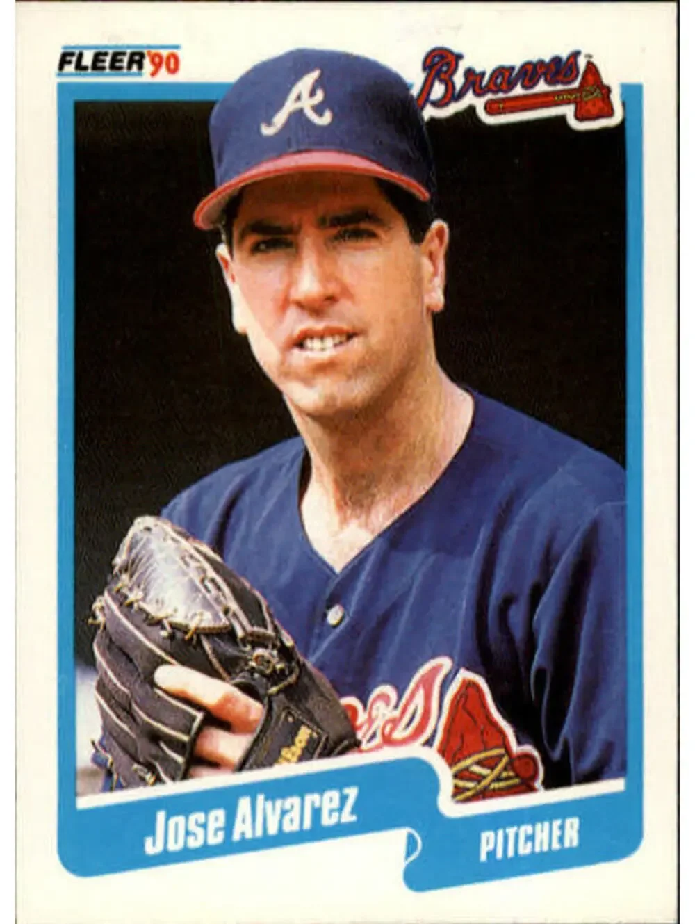 1990 Jose Alvarez Fleer Baseball Card #574